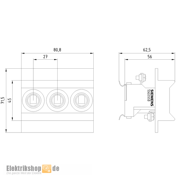 Siemens Sg Neozed Sicherungssockel Polig D