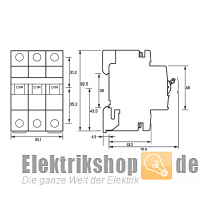 3C16 Leitungsschutzschalter C 16A 3-polig DLS 6H C16-3 Doepke