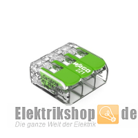 Verbindungsdosenklemme 3-Leiter mit Bet.-Hebel Green Range 221-423 WAGO