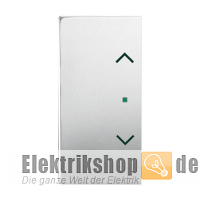 Pur Edelstahl Wippe flex 2-fach Symbol Jalousie links/rechts 6232-20-866 Busch Jaeger