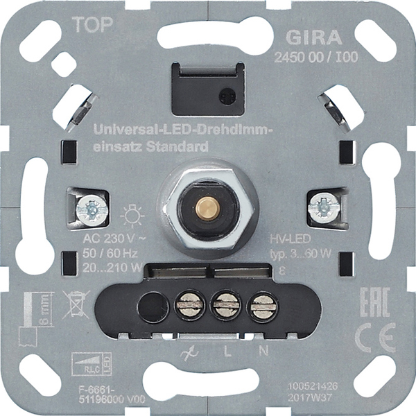 Einsatz Gira LED-Drehdimmer 245000 Standard
