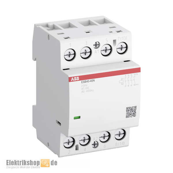 Installationsschütz 40A 4S 230V AC/DC 3TE ESB40-40N-06 ABB