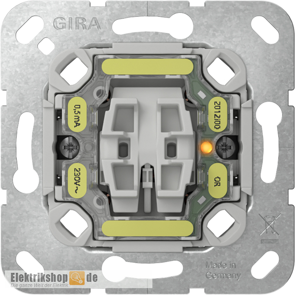 Kontrollschalter Aus-Wechsel m. LED Einsatz 311600 Gira