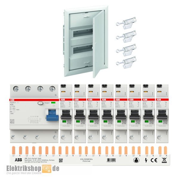 HW-Verteiler Set 2-reihig Striebel und John / ABB Flexline