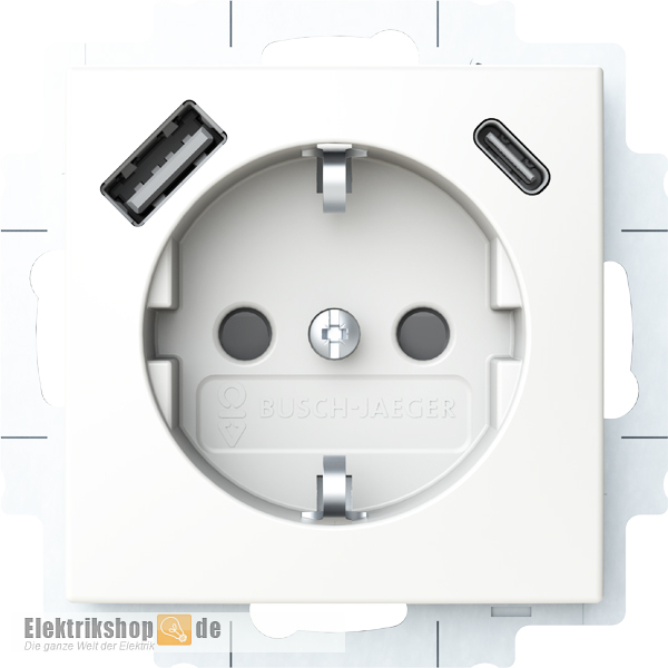 Busch-balance SI Schuko USB-Steckdose 20 EUCB2USBAC-914 Busch-Jaeger