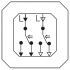 Doppel-Wipptaster-Einsatz 2 Wechsler 315500 Gira